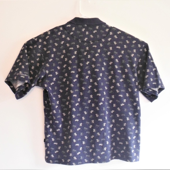 Mens Columbia Golf Cart Print Polo Shirt - Large - Picture 3 of 8